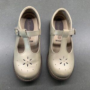Footmates Gold Leather Mary Jane Shoes – Girls Size 11